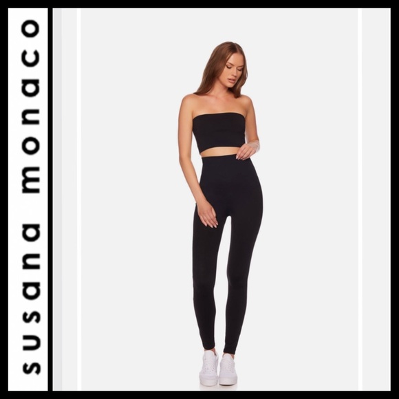 NWOT Susana Monaco High Waisted Legging - Picture 4 of 11